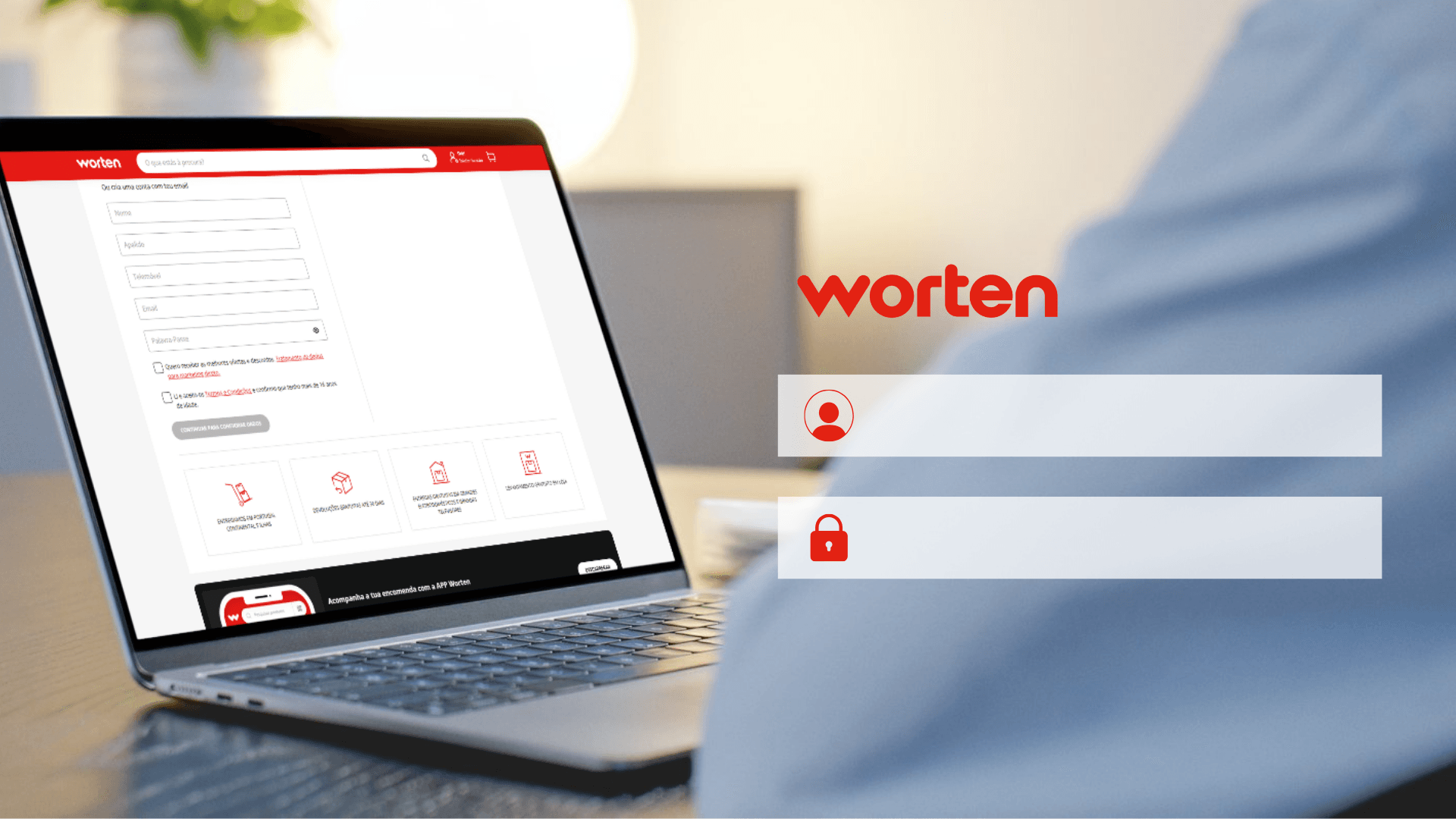 Registrácia a konfigurácia účtu na Worten – krok za krokom