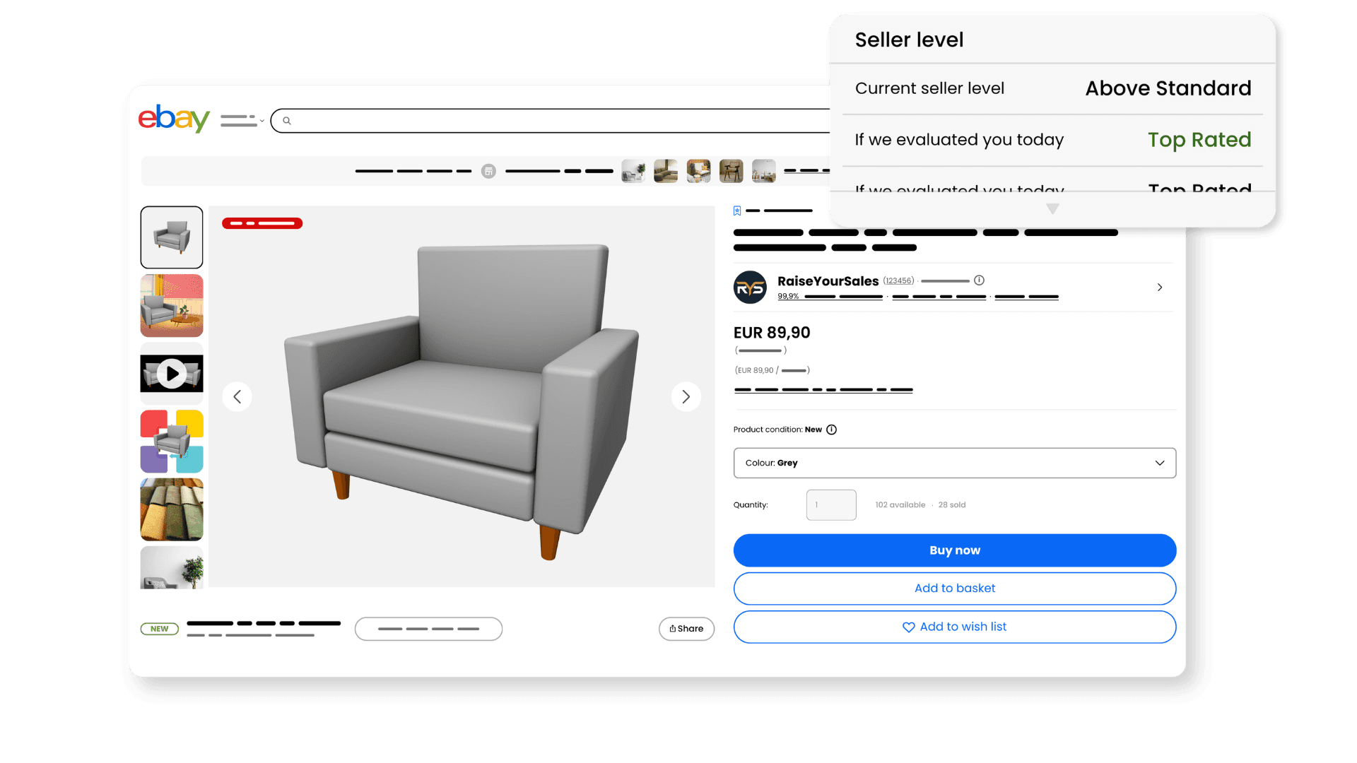 Audit účtu eBay