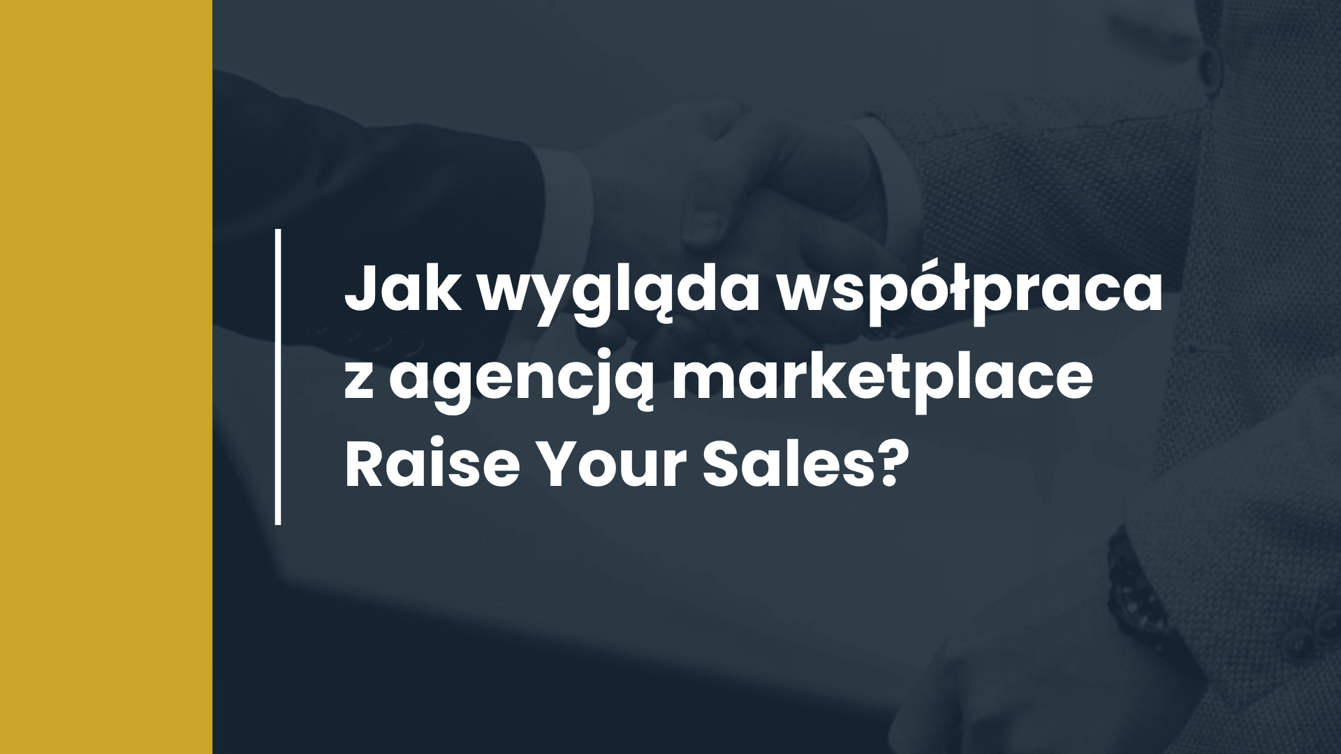 Ako vyzerá spolupráca s marketplace agentúrou Raise Your Sales?